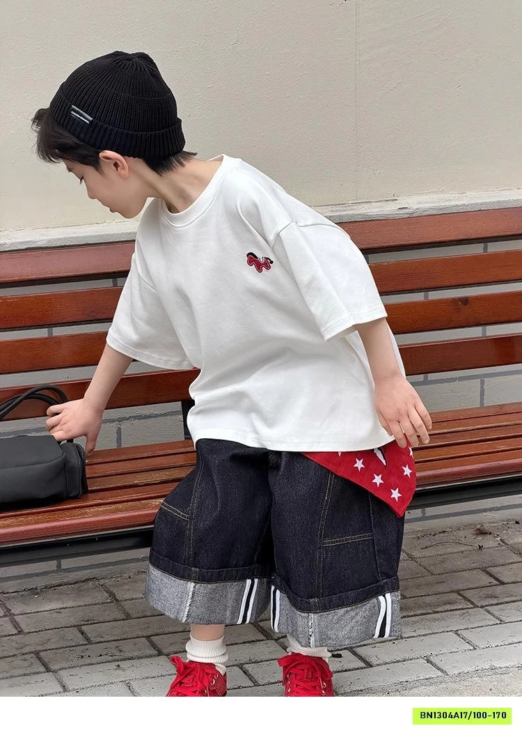 ÁO THUN BASIC THÊU LOGO NGỰA