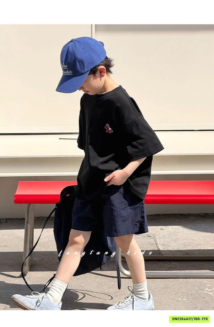 ÁO THUN BASIC THÊU LOGO NGỰA