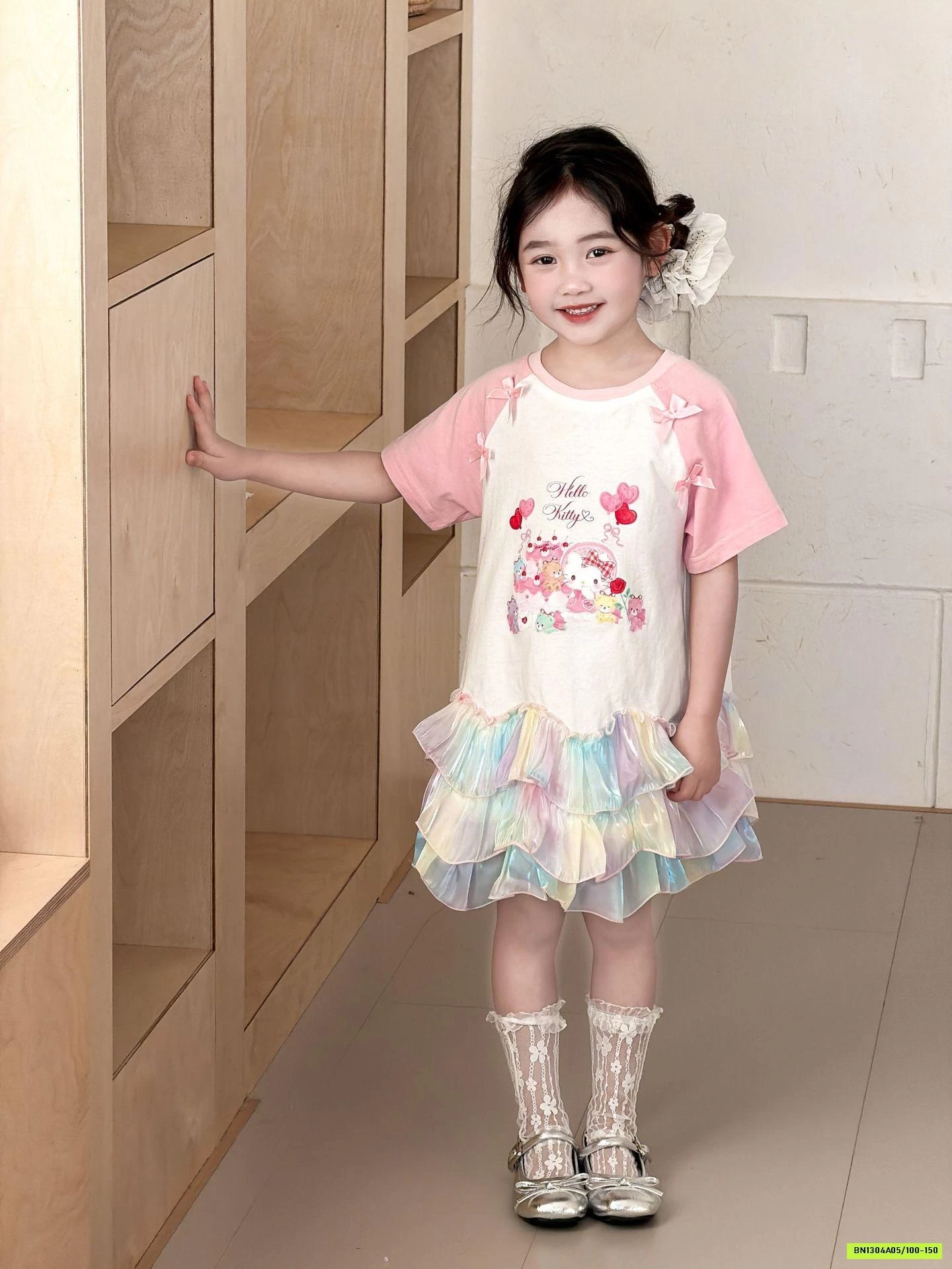 ĐẦM HOẠT HÌNH LAMITTO VIỀN REN