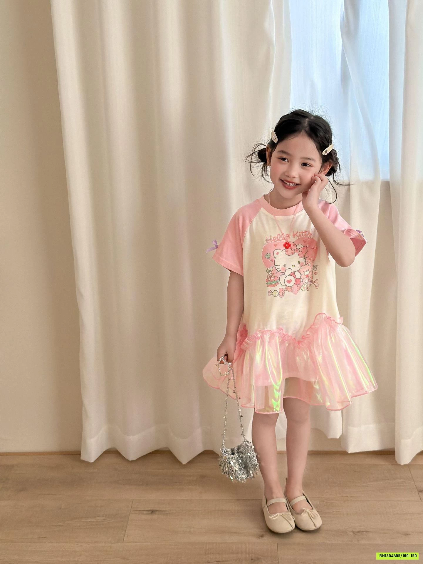 ĐẦM HOẠT HÌNH LAMITTO VIỀN REN