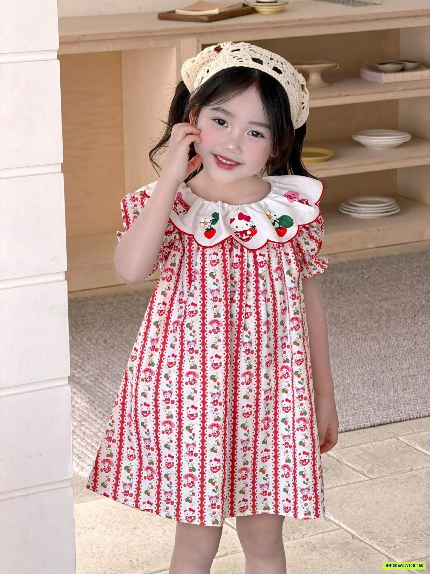 ĐẦM SUÔNG HOẠT TIẾT CỔ THÊU LAMITTO