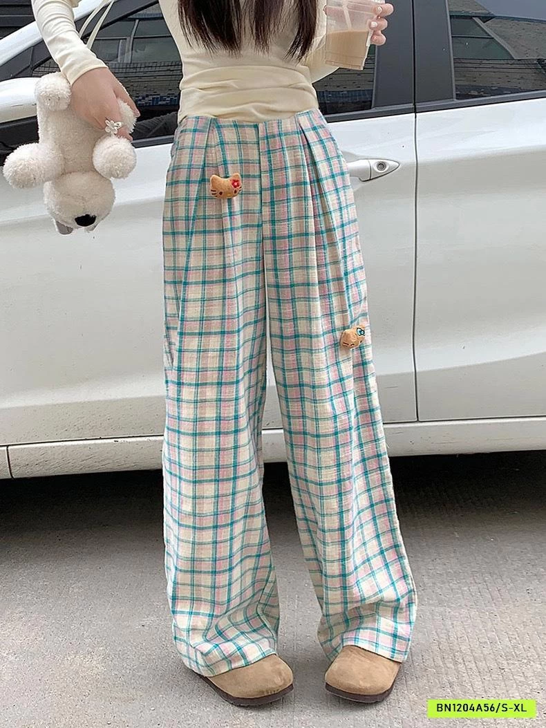 QUẦN ĐŨI SUÔNG CARO XANH