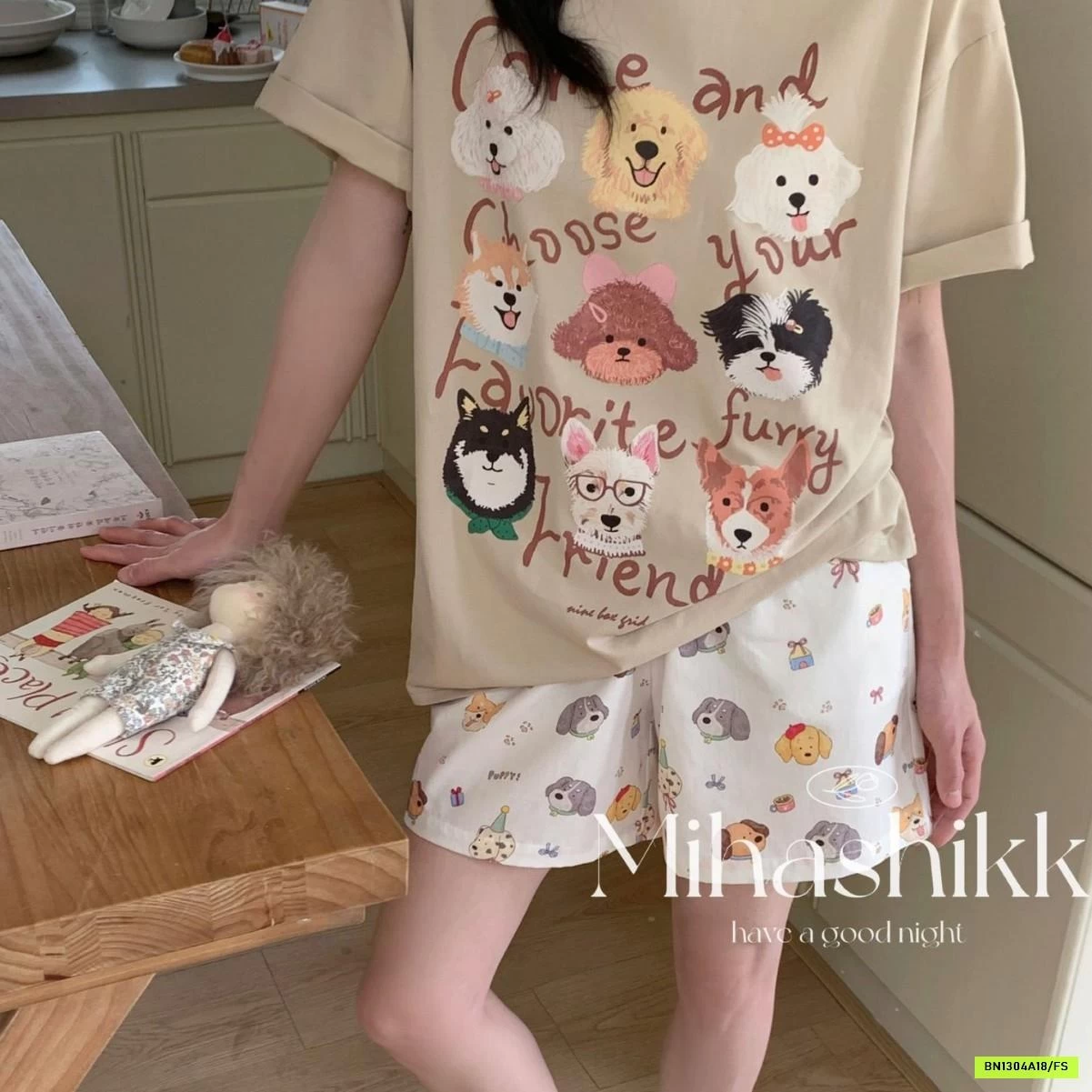 ÁO IN THÚ CƯNG MIX QUẦN ĐŨI