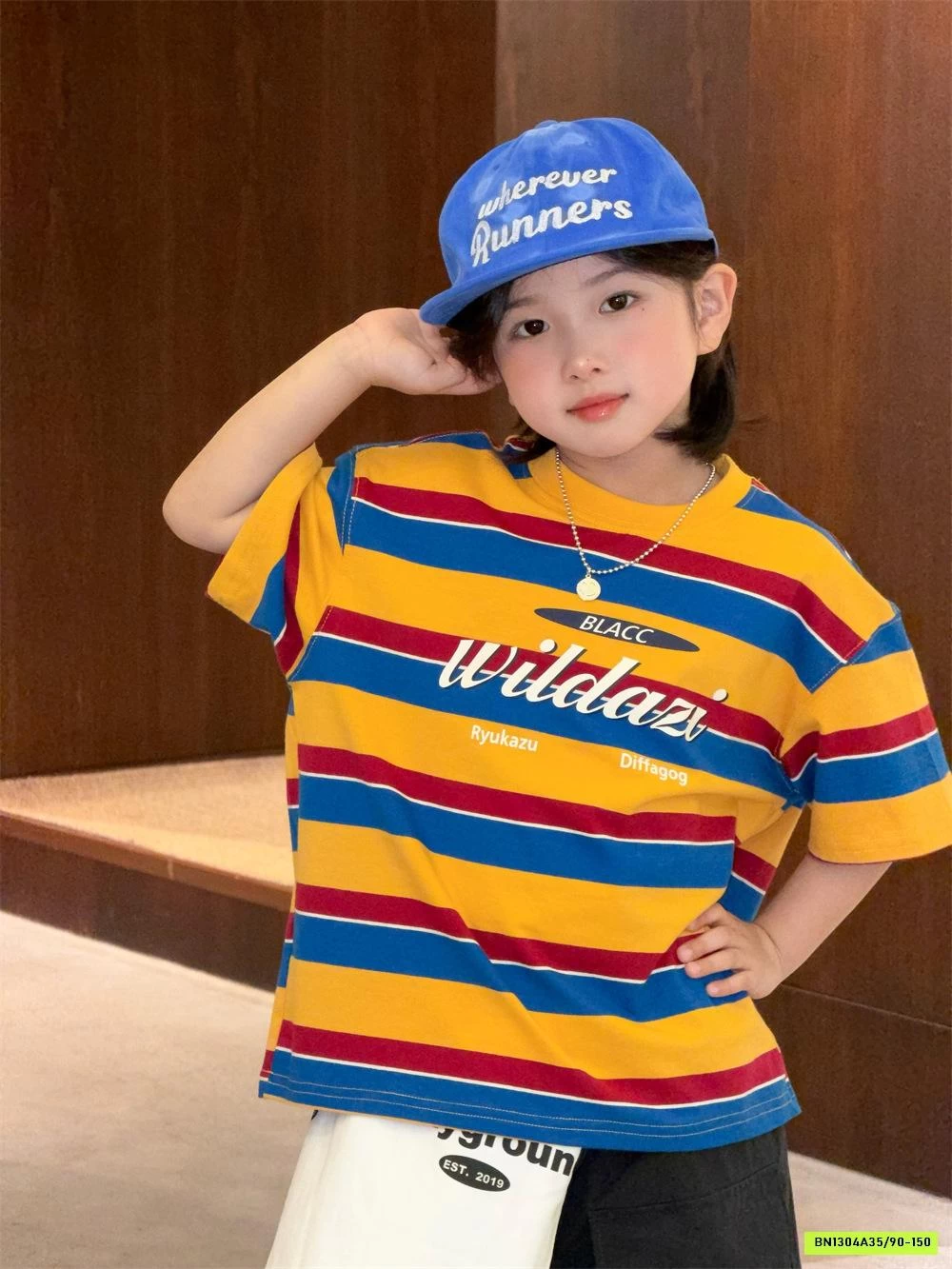 ÁO THUN KẺ VÀNG XANH XDJ