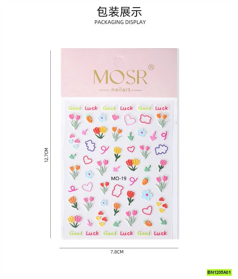 SÉT 6 BÌA DÁN MÓNG TAY KUTE