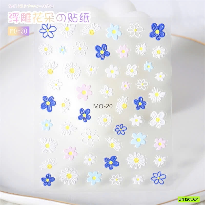 SÉT 6 BÌA DÁN MÓNG TAY KUTE