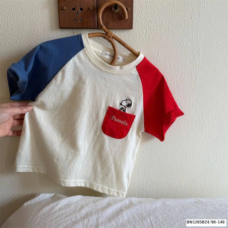 ÁO THUN PHỐI MÀU TAY MMY  70218