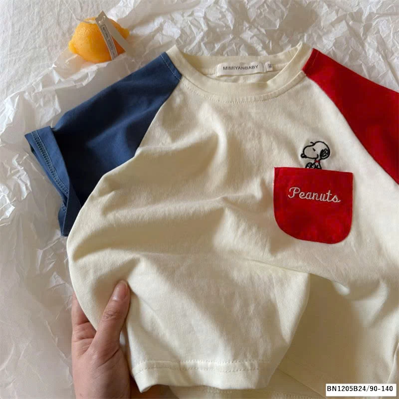 ÁO THUN PHỐI MÀU TAY MMY 70218