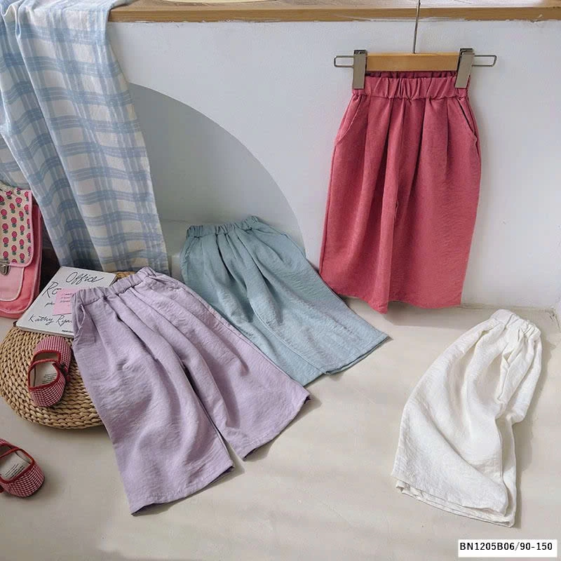 QUẦN SUÔNG THÔ TRƠN MÀU