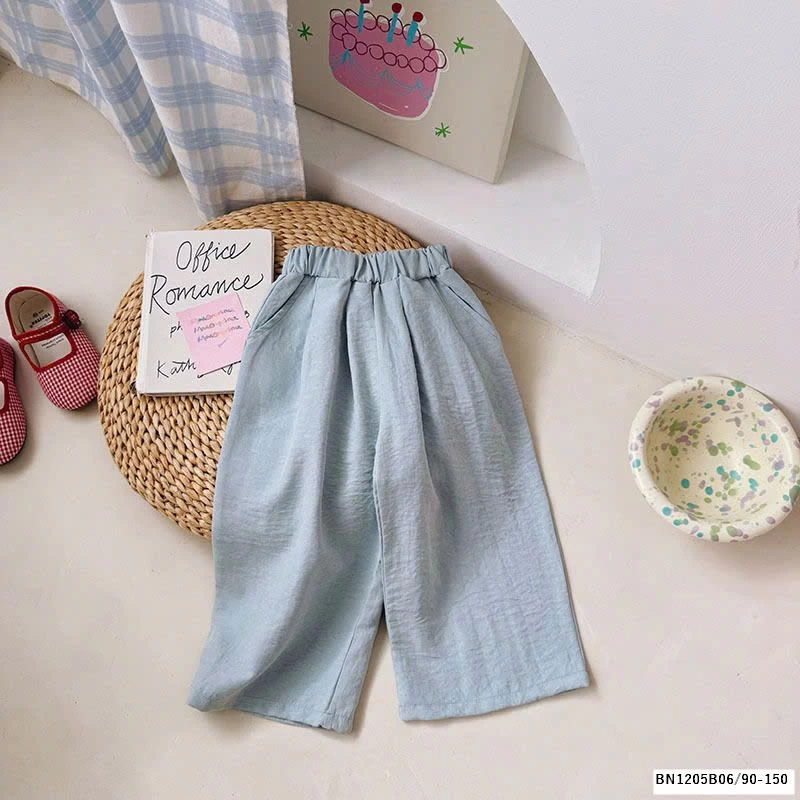 QUẦN SUÔNG THÔ TRƠN MÀU