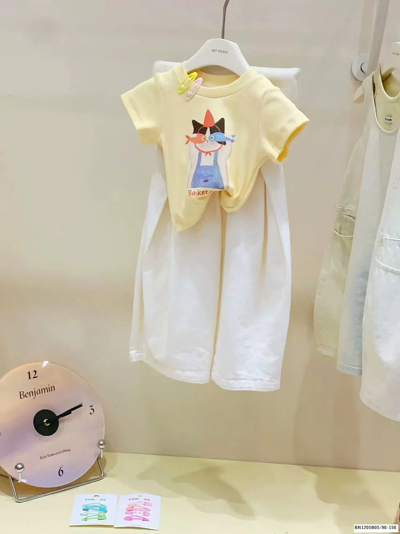 SET ÁO THUN MÈO MIX QUẦN SUÔNG BG