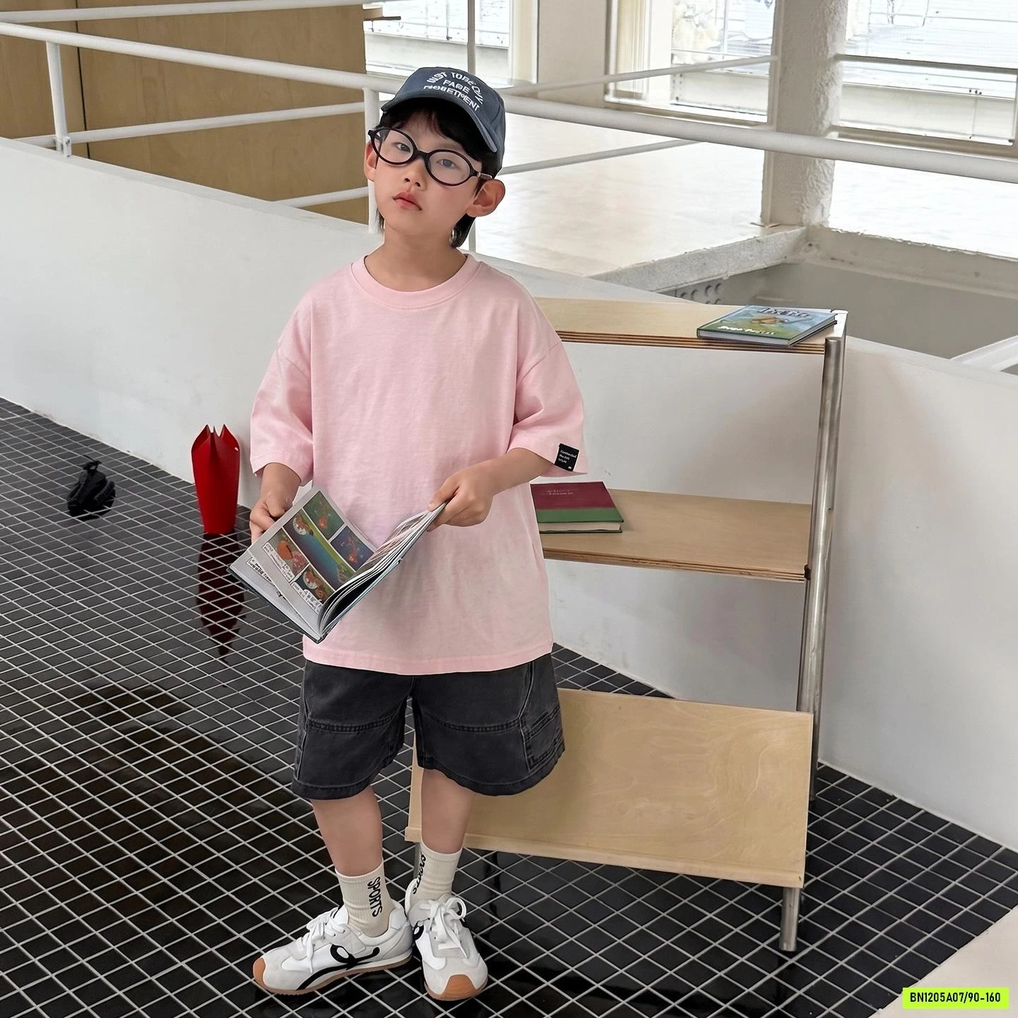 THUN CỔ TRÒN BASIC MÁC GẤU ÁO MSHOPKIDS