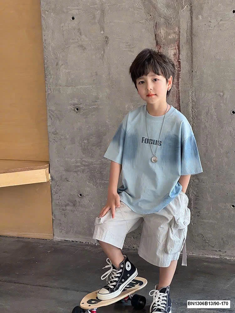 ÁO THUN LOANG MÀU DÁNG RỘNG AMBB  25B131