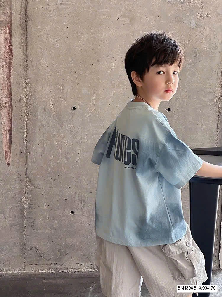 ÁO THUN LOANG MÀU DÁNG RỘNG AMBB  25B131