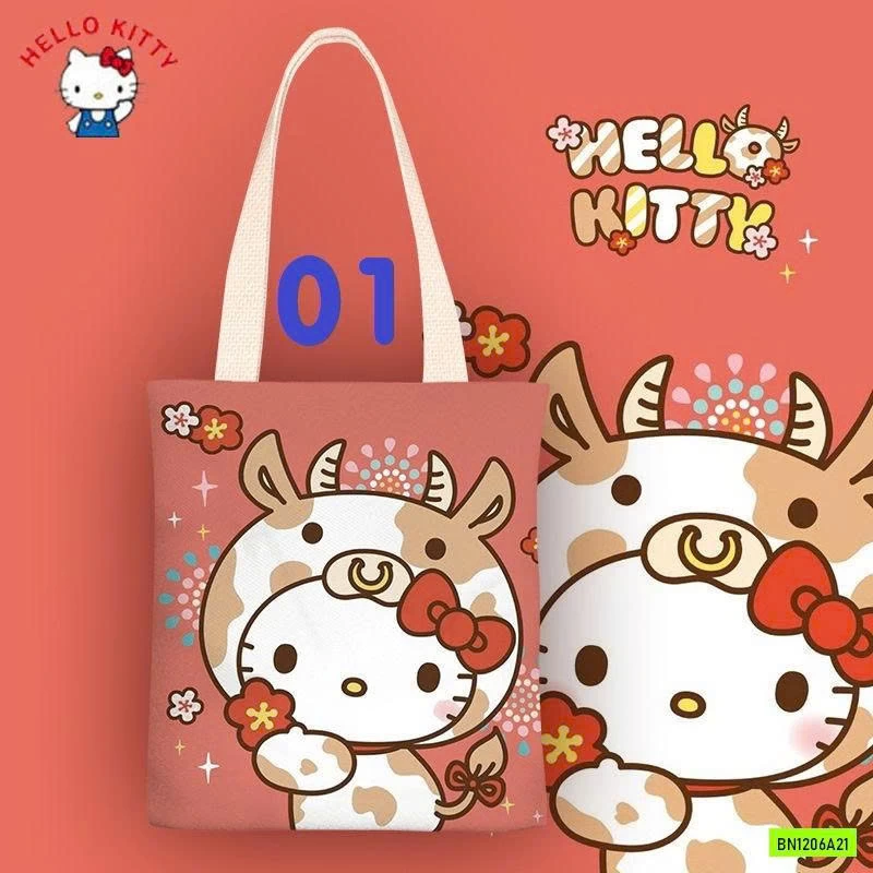 BST TÚI VẢI CANVAS KITTY