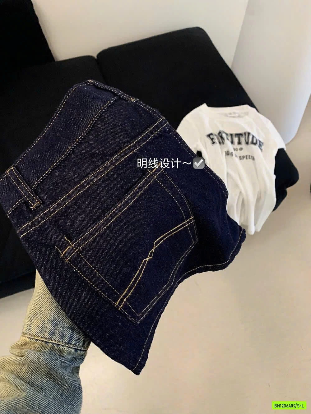 SHORT DENIM CHỈ NỔI WG.WE