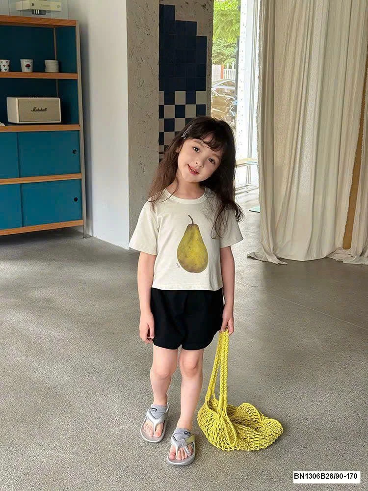 ÁO THUN NGẮN TAY AMBB BÉ GÁI 25D166