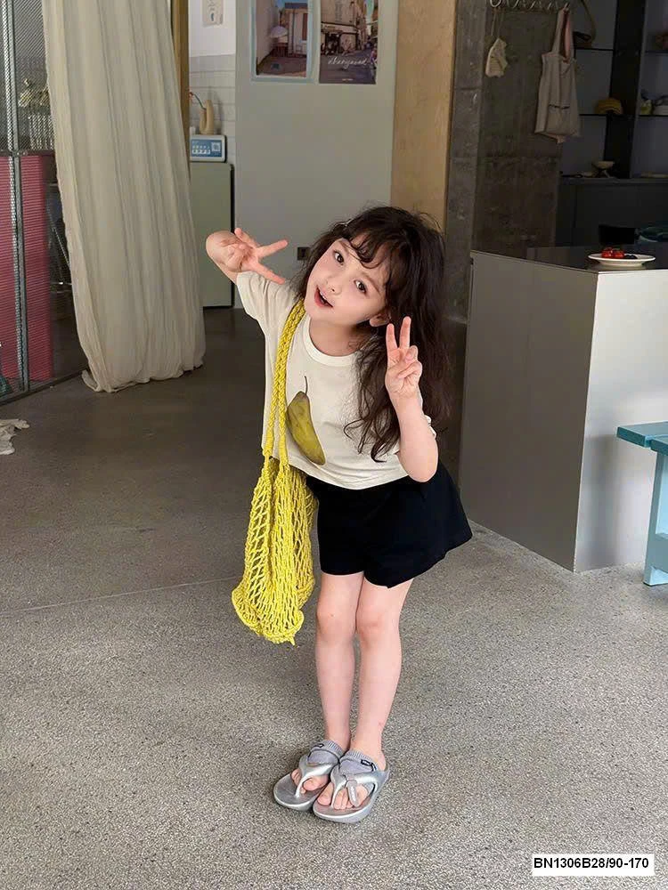 ÁO THUN NGẮN TAY AMBB BÉ GÁI 25D166