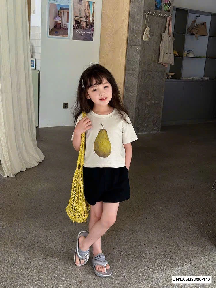 ÁO THUN NGẮN TAY AMBB BÉ GÁI 25D166