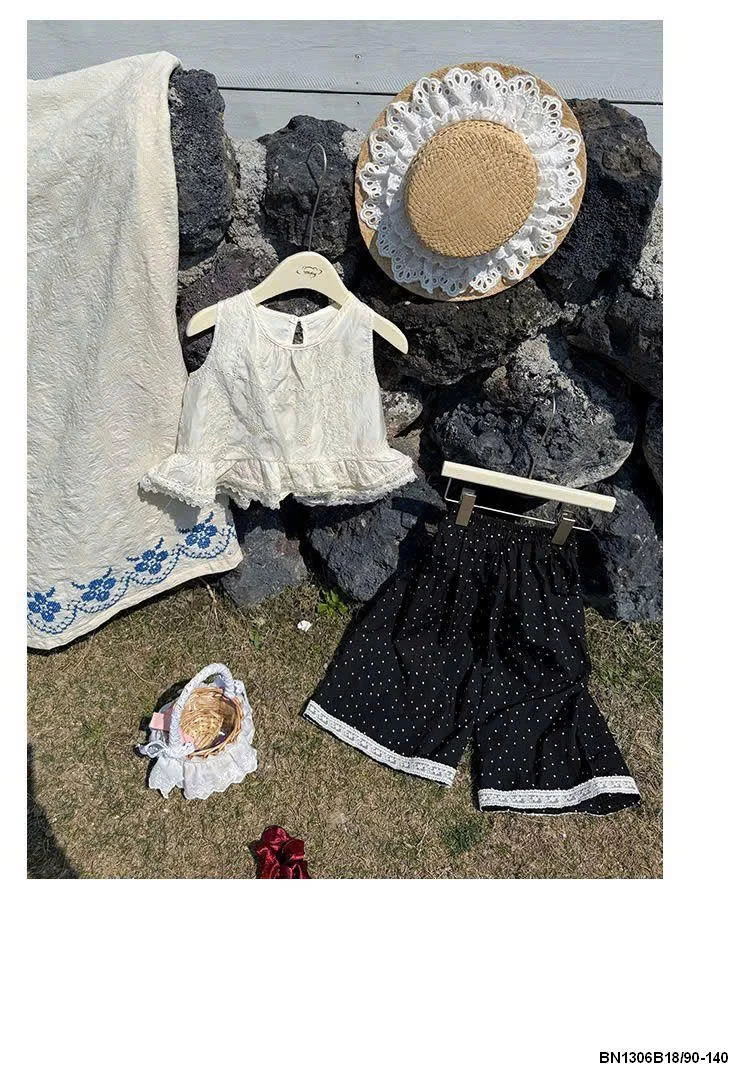 SET ÁO SÁT NÁCH MIX QUẦN CHẤM BI CHO MẸ VÀ BÉ