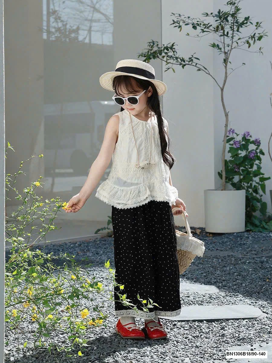 SET ÁO SÁT NÁCH MIX QUẦN CHẤM BI CHO MẸ VÀ BÉ