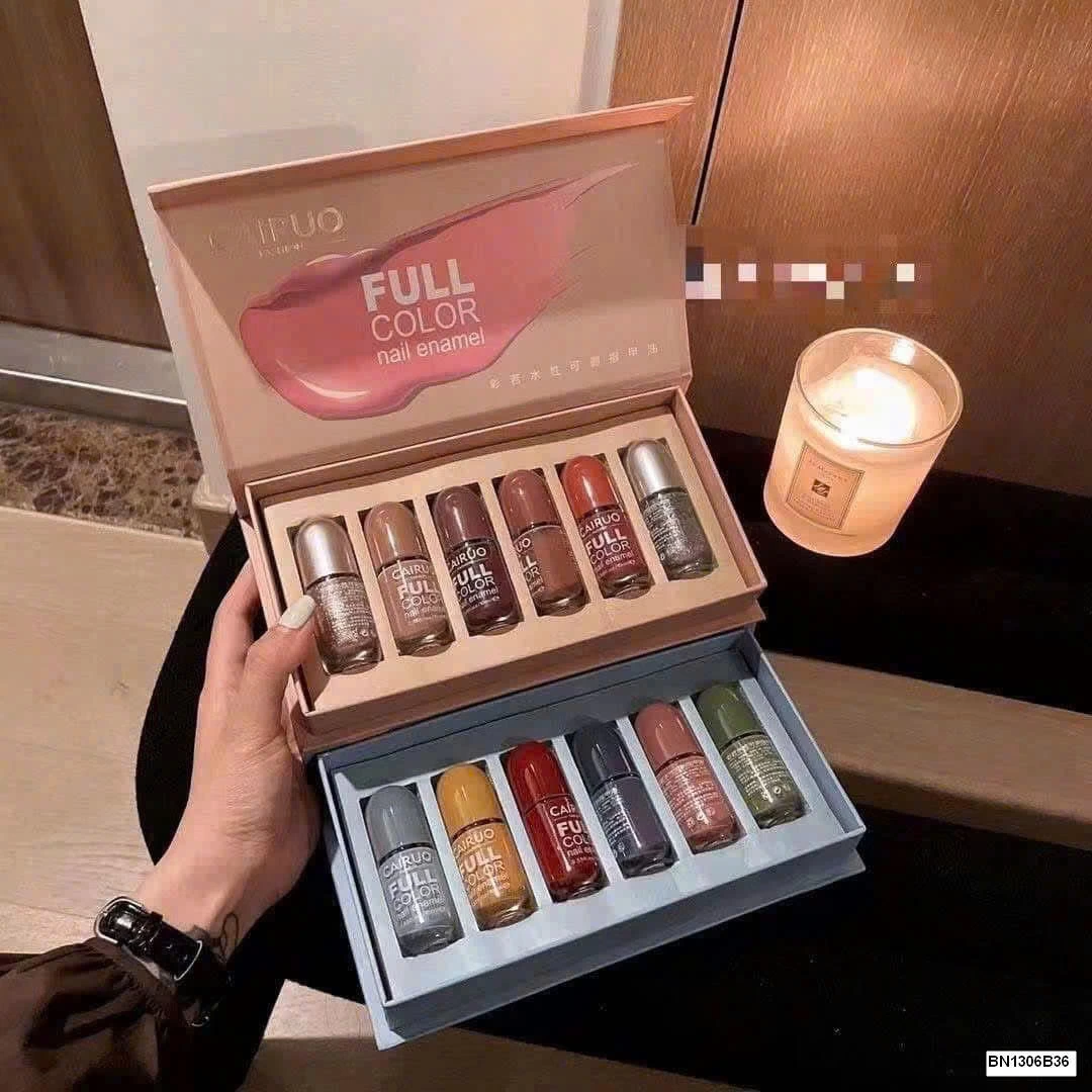 SÉT 6 LỌ SƠN MÓNG TAY CAIRUO NEW COLOR