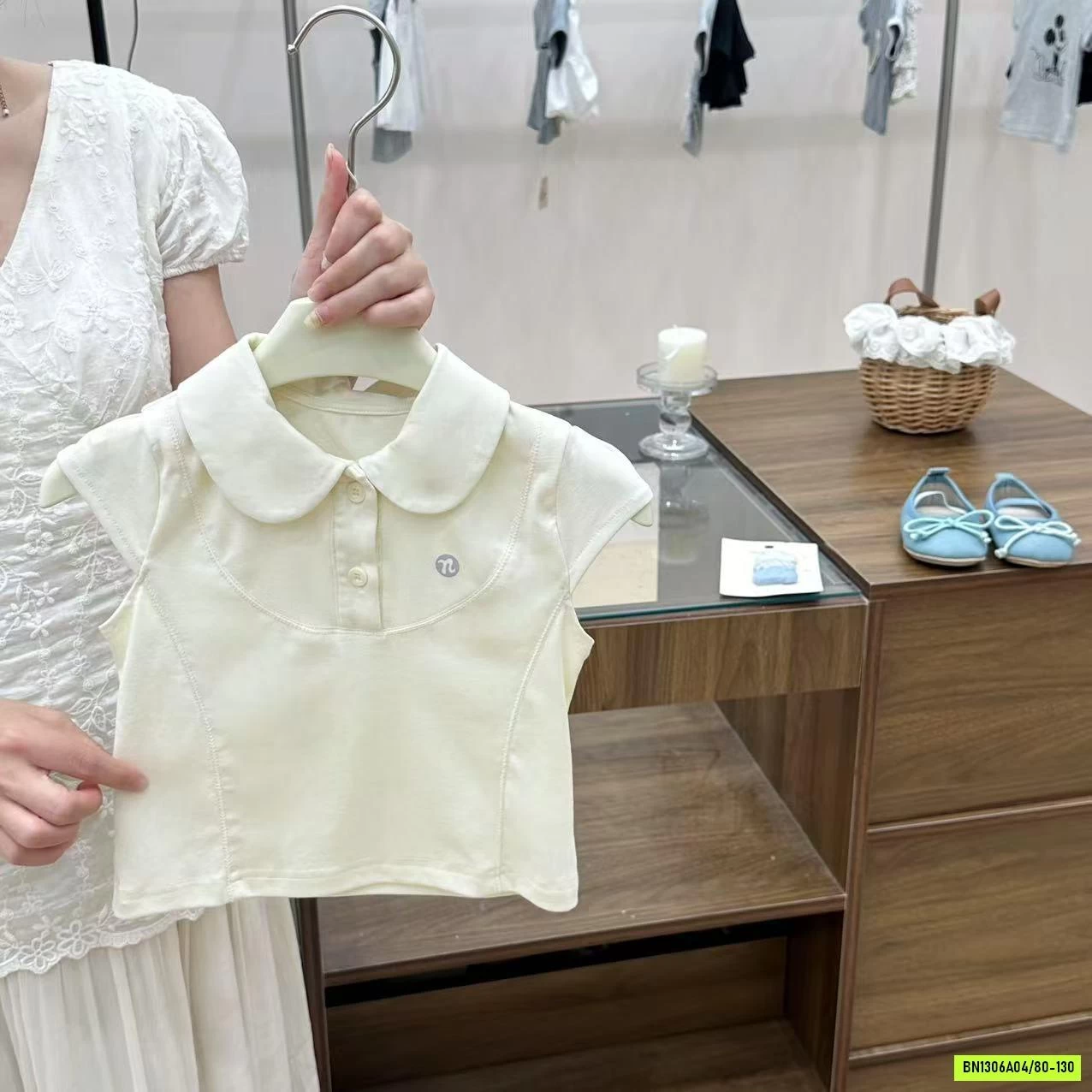 POLO TAY HẾN MIX CV XẾP LY COCOGIRIN