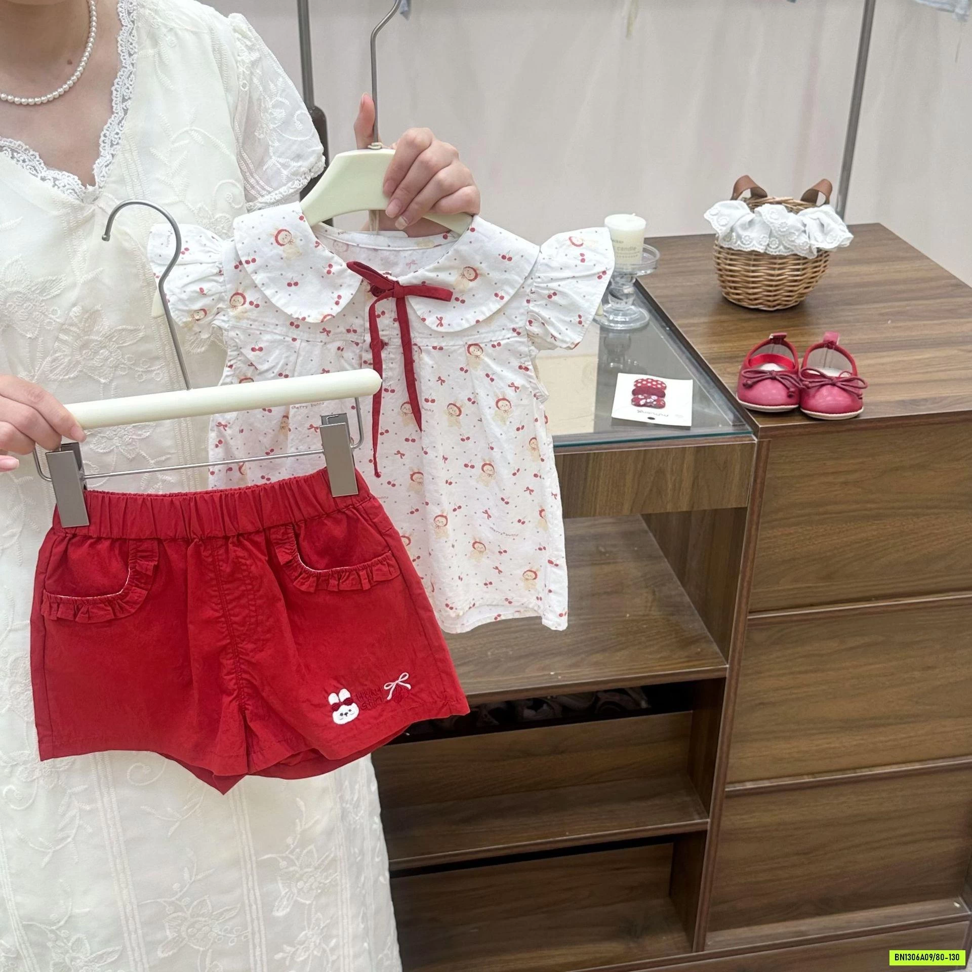 SÉT SƠ MI THỎ ĐỎ COCOGIRIN