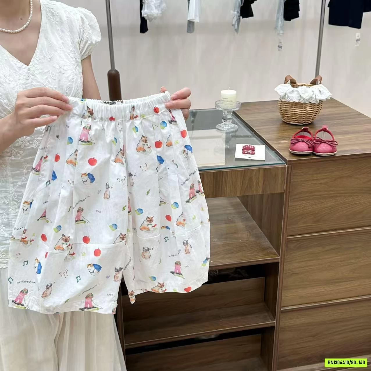 SÉT ÁO ĐỎ MIX BAGGY HỌA TIẾT COCOGIRIN