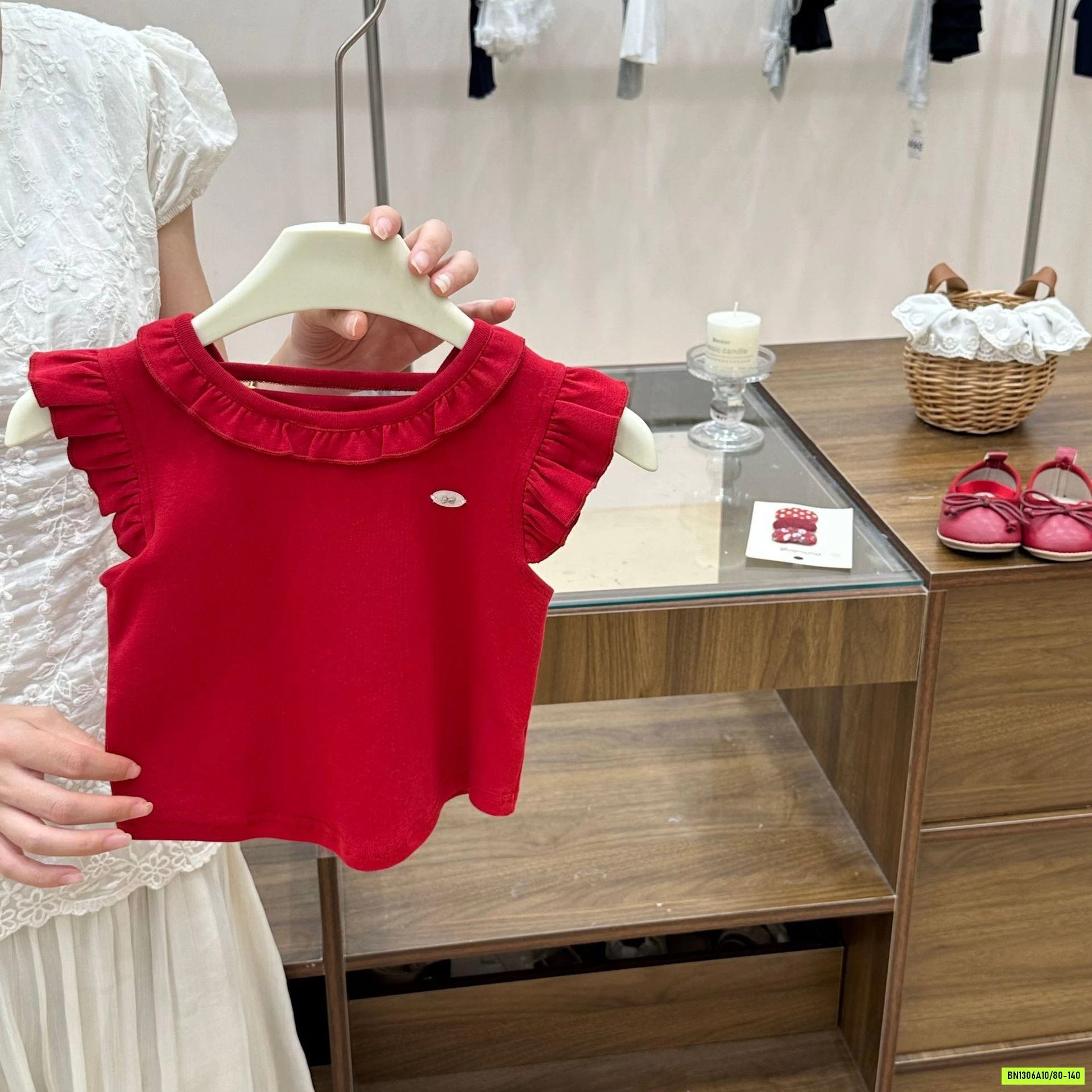 SÉT ÁO ĐỎ MIX BAGGY HỌA TIẾT COCOGIRIN