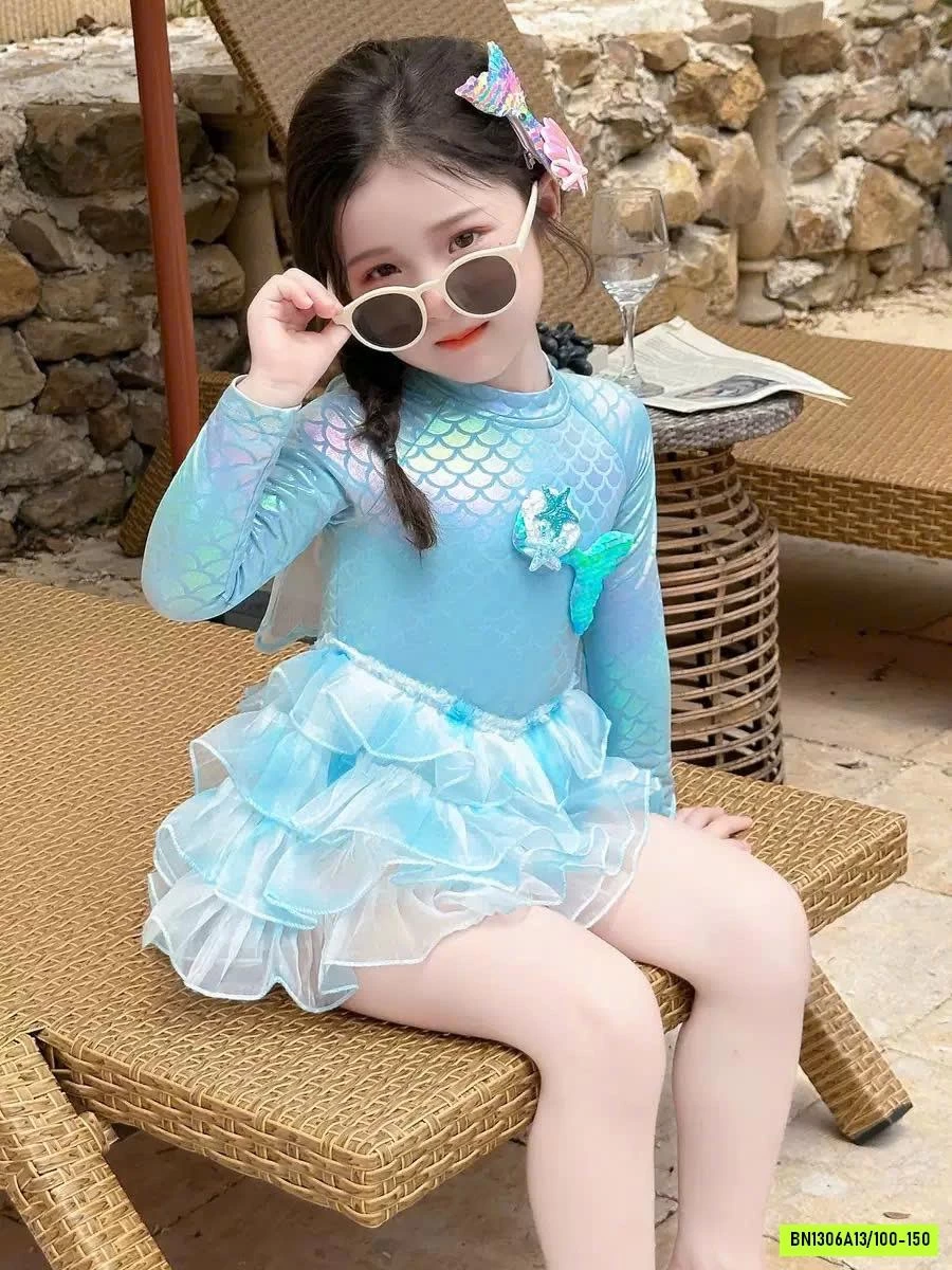VÁY BƠI TIÊN CÁ XANH
