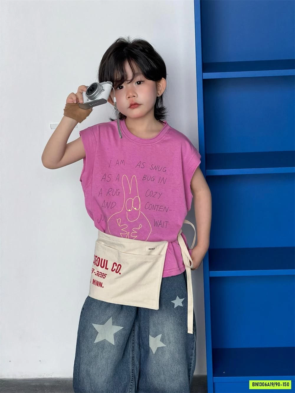 TANKTOP HỒNG IN CHỮ BT
