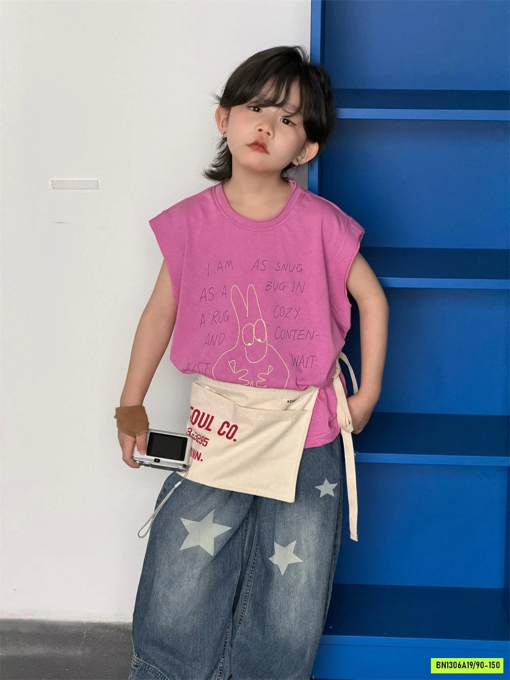 TANKTOP HỒNG IN CHỮ BT