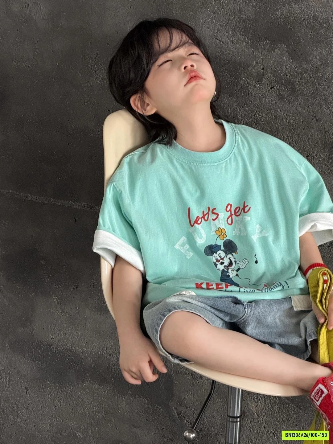 ÁO THUN MICKEY XANH MINT
