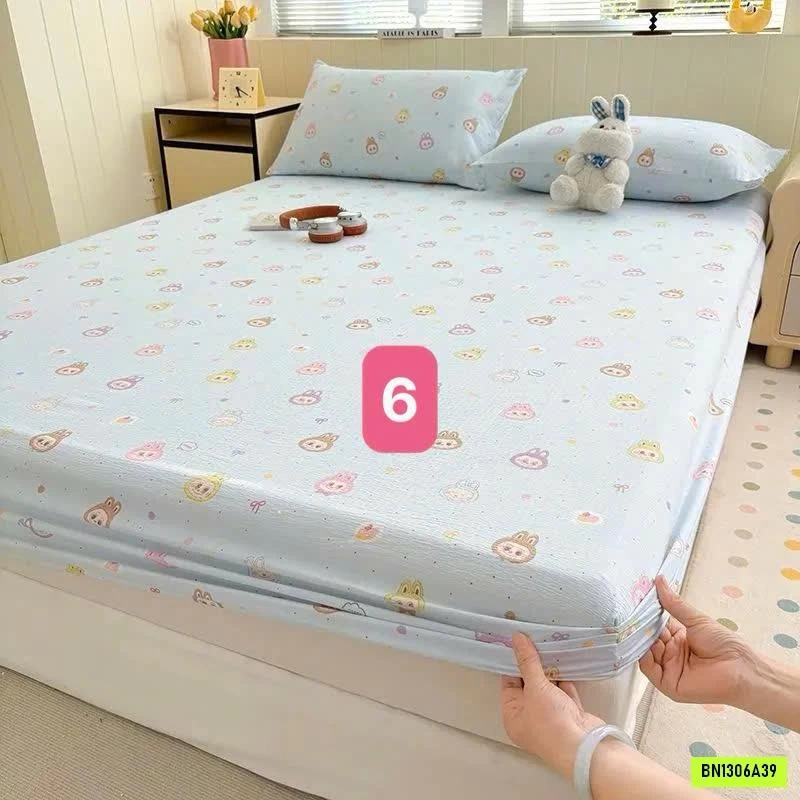 SET GA GIƯỜNG VÀ 2 VỎ GỐI COTTON HÀN