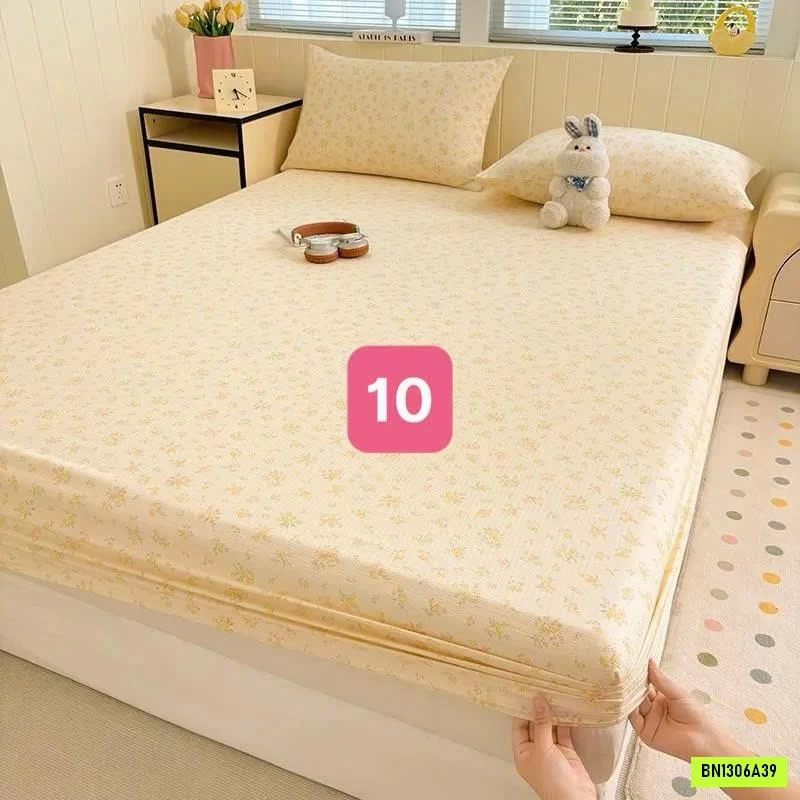 SET GA GIƯỜNG VÀ 2 VỎ GỐI COTTON HÀN