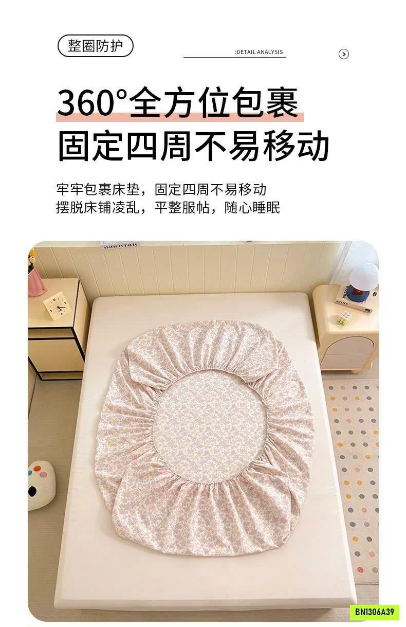 SET GA GIƯỜNG VÀ 2 VỎ GỐI COTTON HÀN