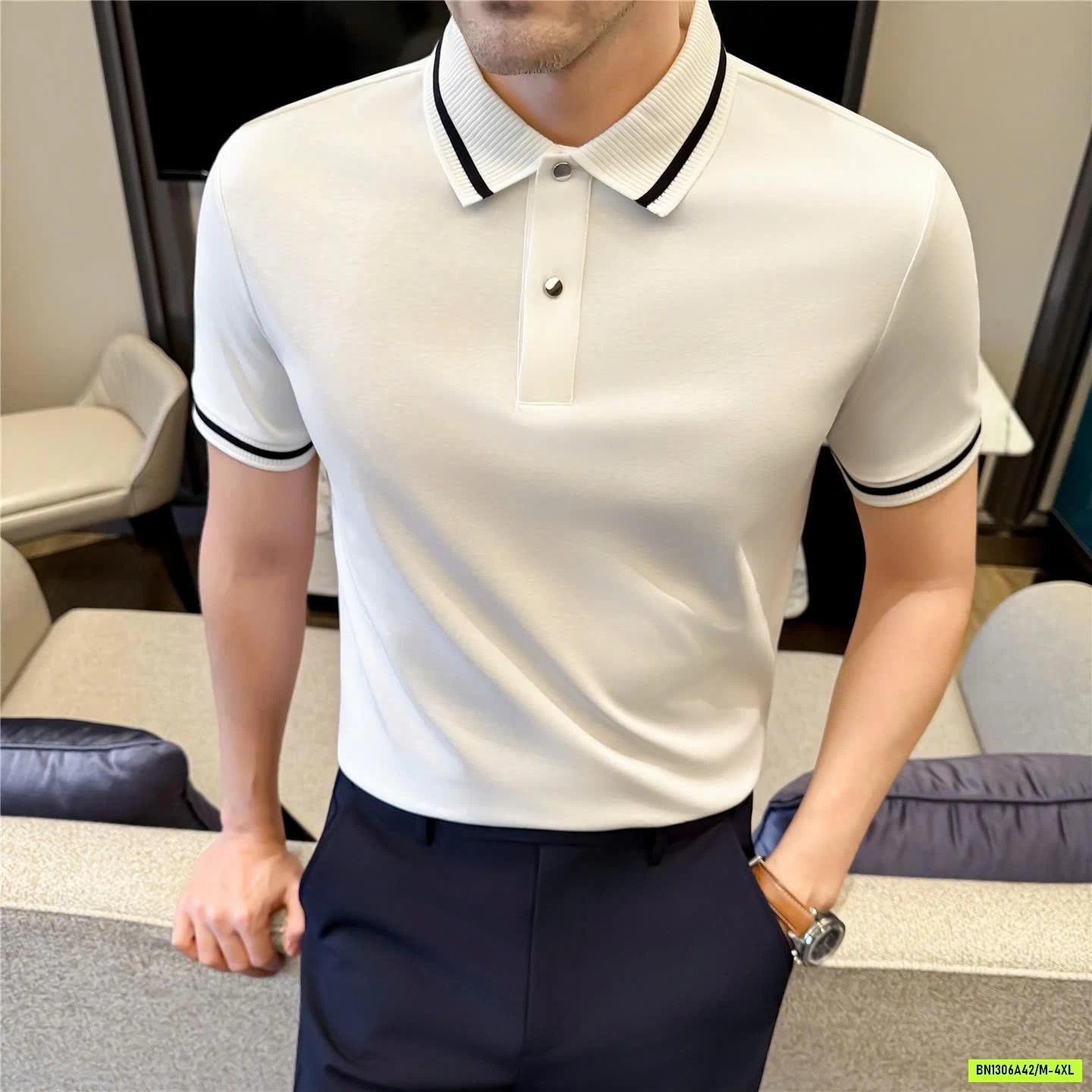 ÁO POLO NAM PHỐI VIỀN CAO CẤP