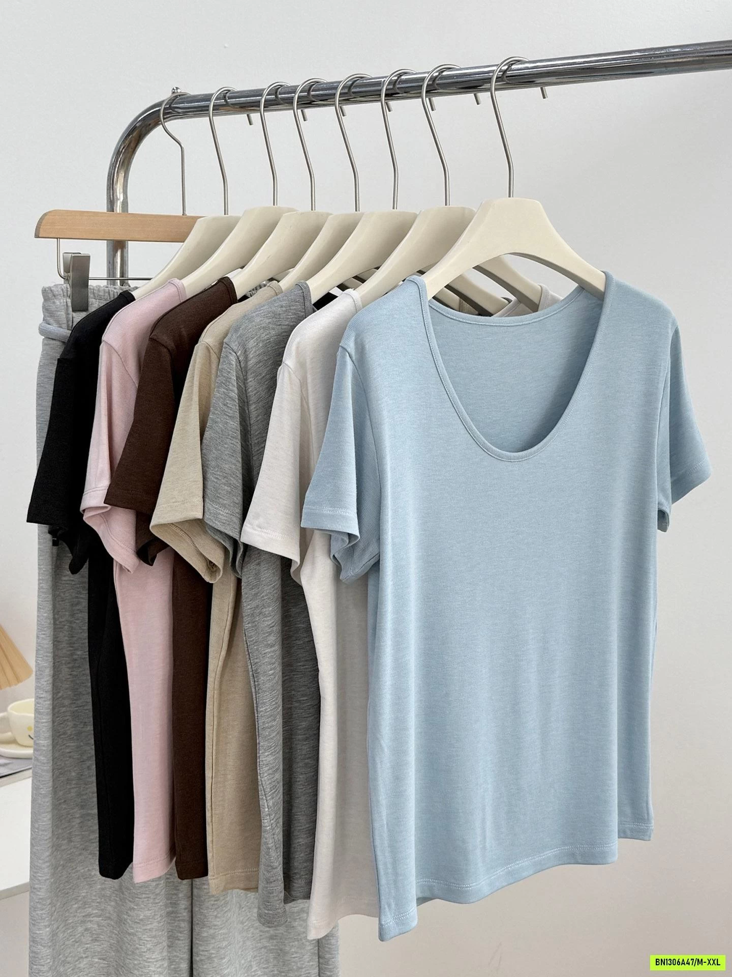 ÁO THUN COTTON CỔ TRÒN