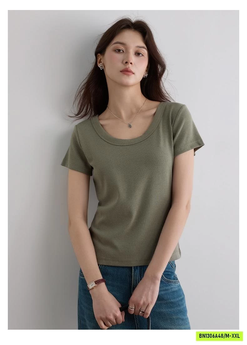 ÁO THUN BOZIP CỔ VUÔNG