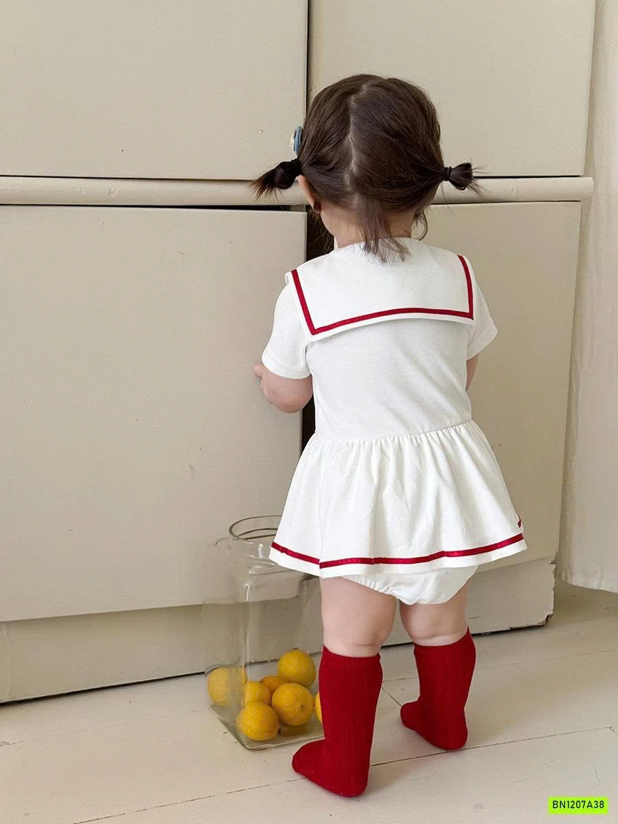 BODY VÁY VIỀN ĐỎ KITTY