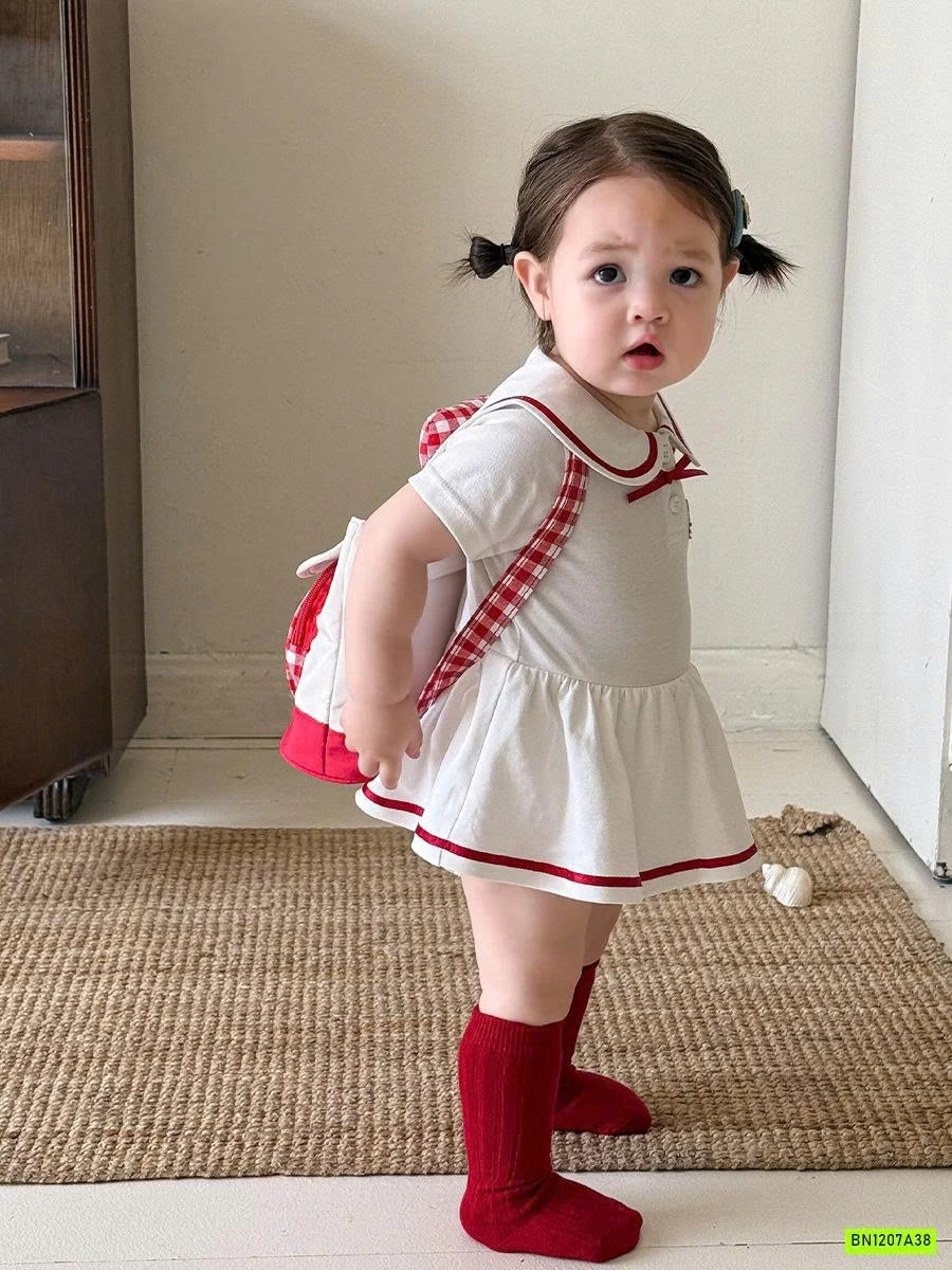 BODY VÁY VIỀN ĐỎ KITTY