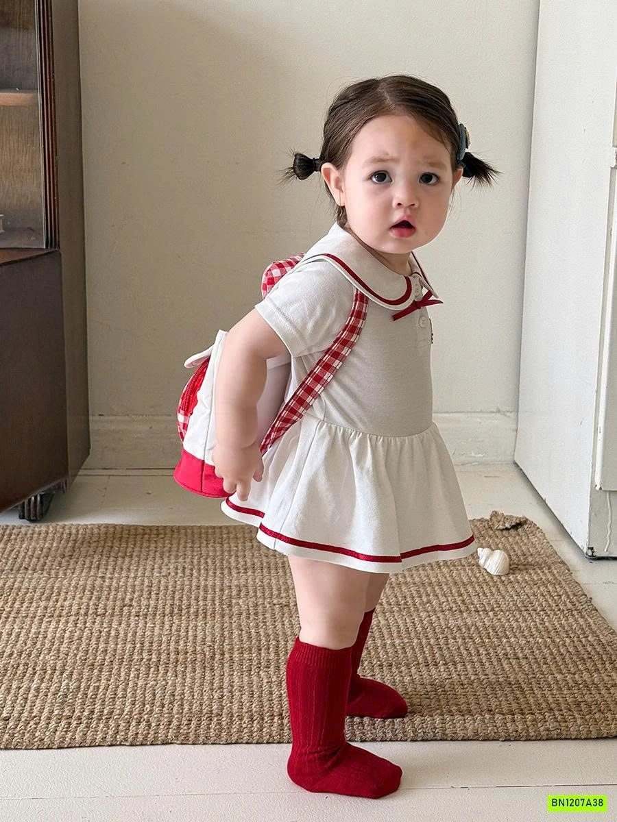 BODY VÁY VIỀN ĐỎ KITTY