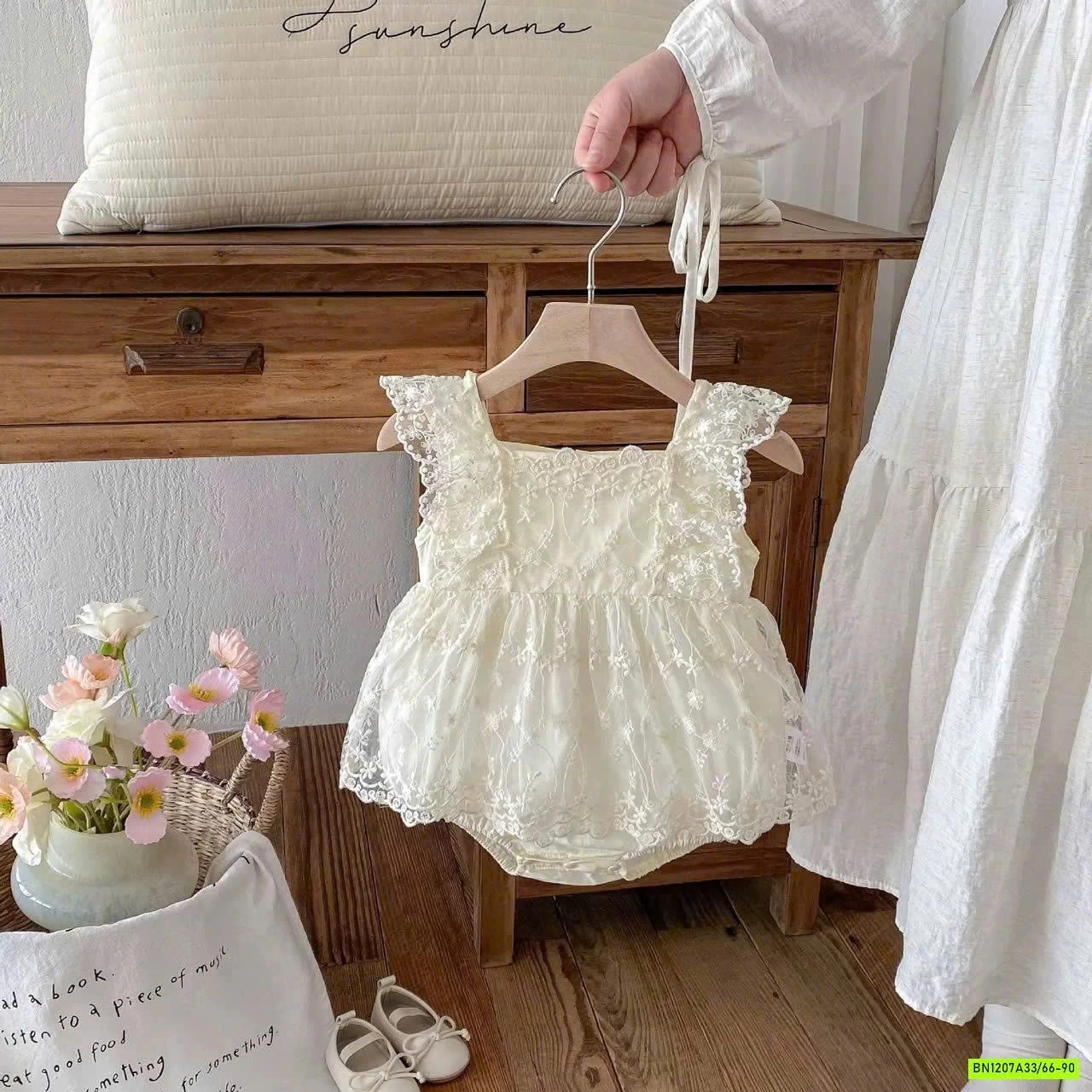 BODY CÁNH TIÊN THÊU HOA NỔI