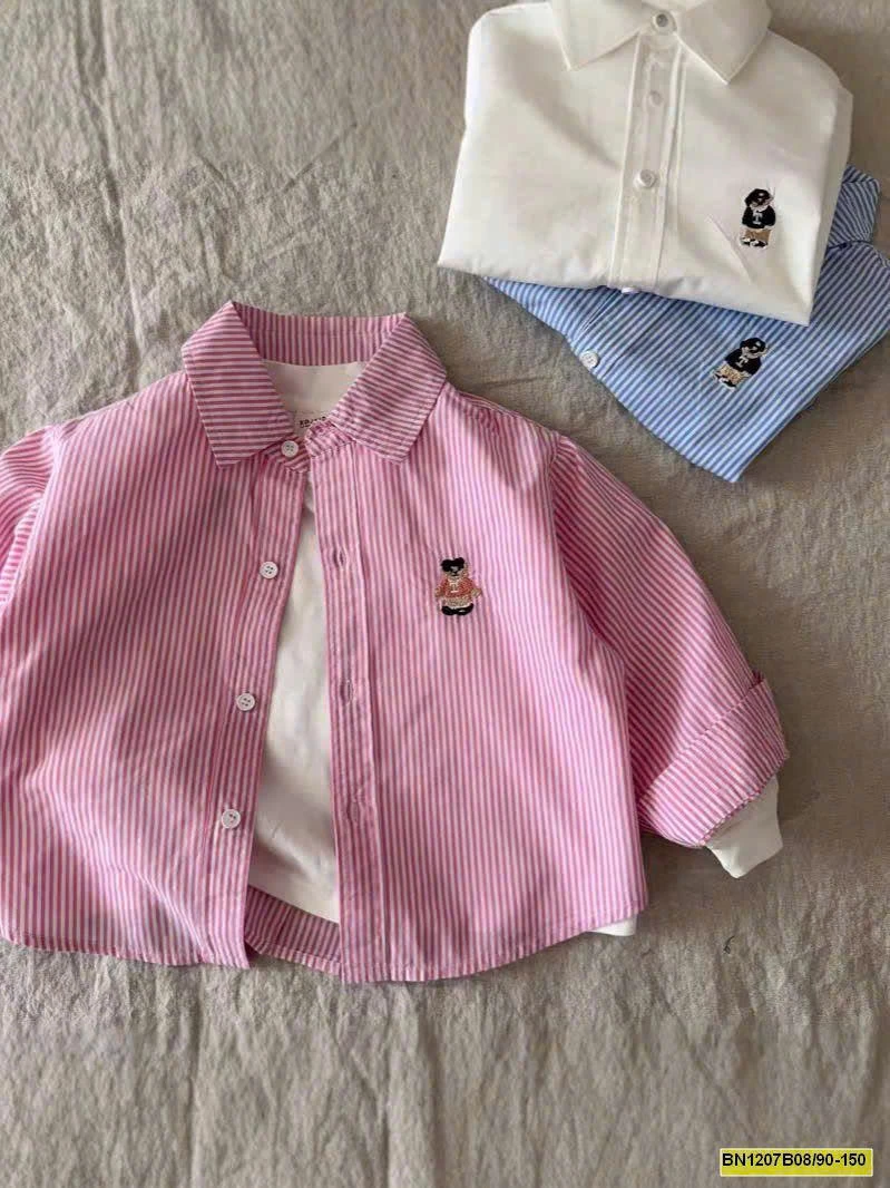 ÁO SƠ MI GẤU CHO BÉ