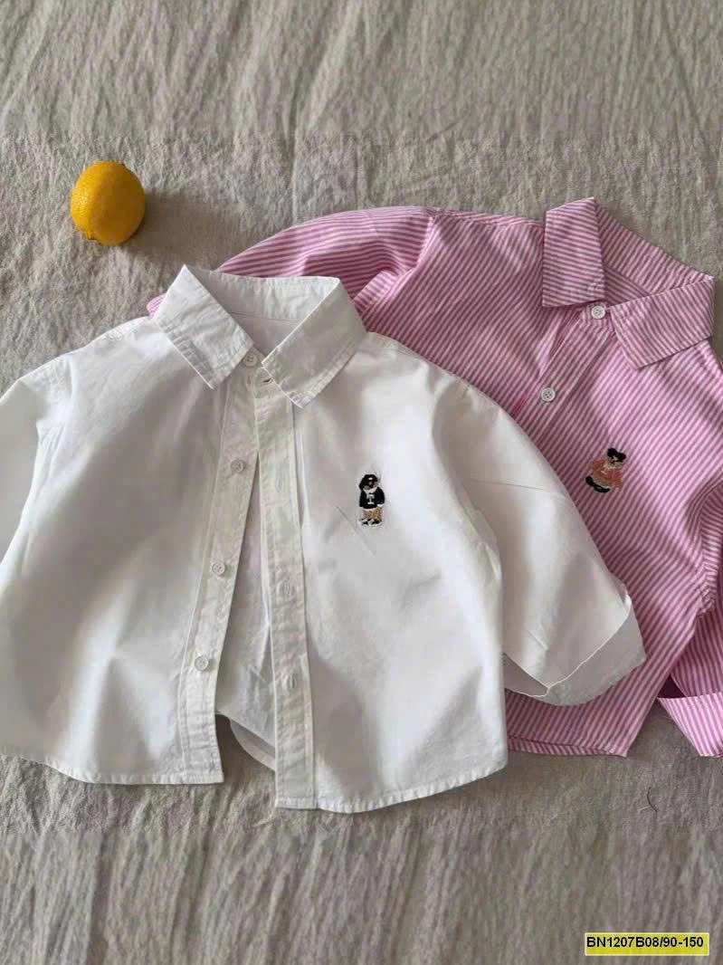 ÁO SƠ MI GẤU CHO BÉ