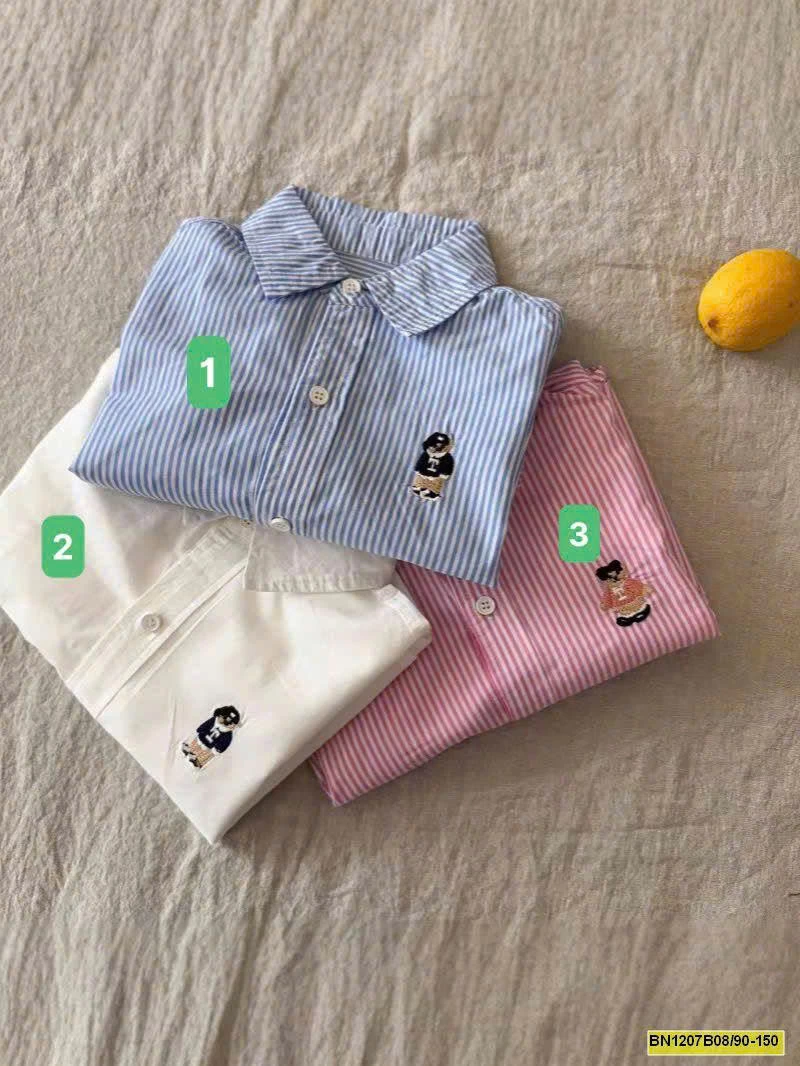 ÁO SƠ MI GẤU CHO BÉ