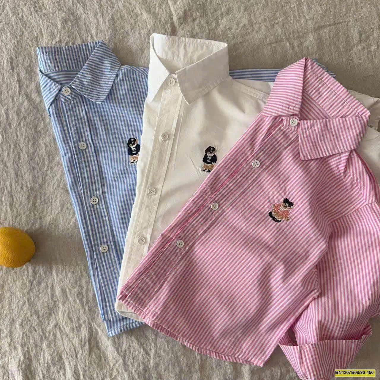 ÁO SƠ MI GẤU CHO BÉ