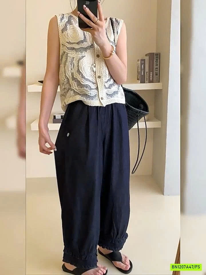 BST ÁO LƯỚI THÊU VINTAGE