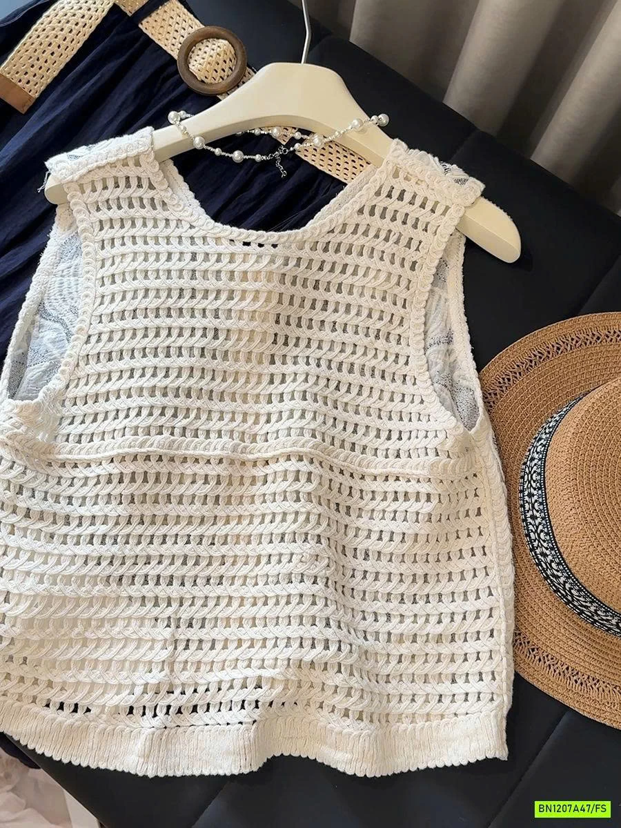 BST ÁO LƯỚI THÊU VINTAGE